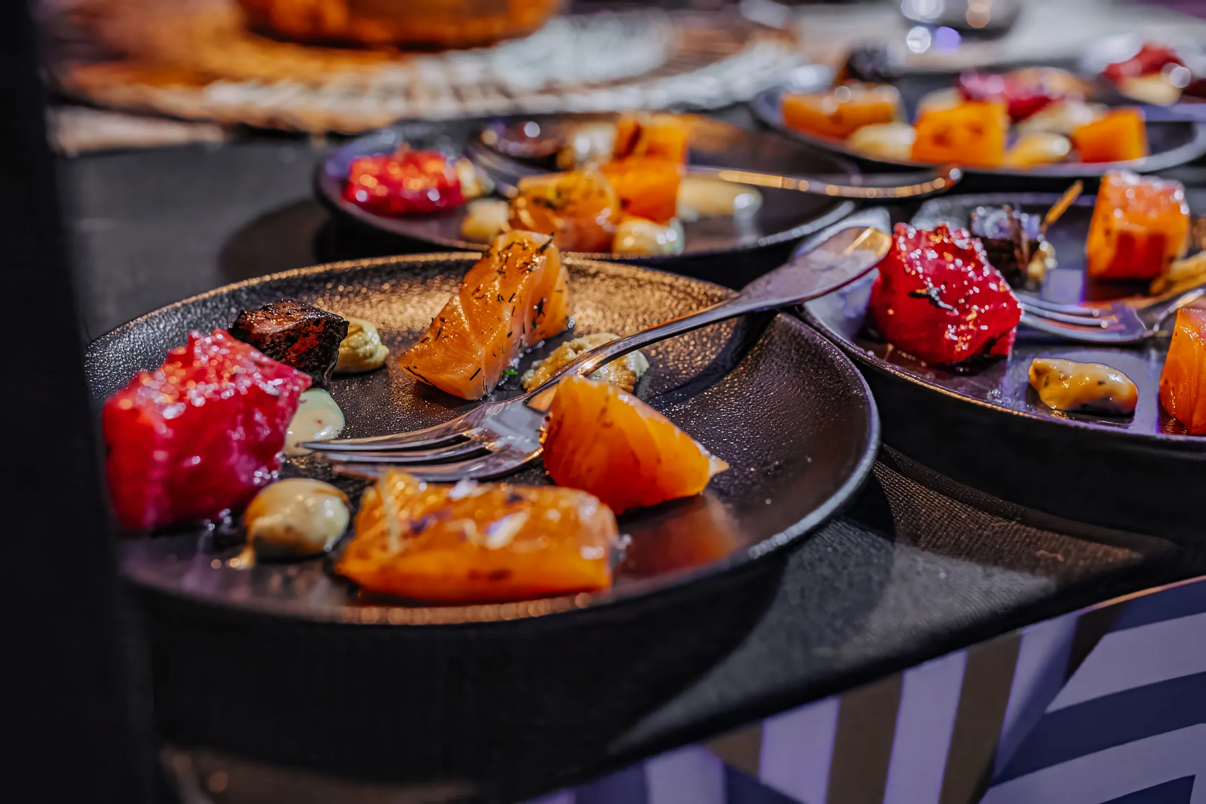 Buffet coloré
