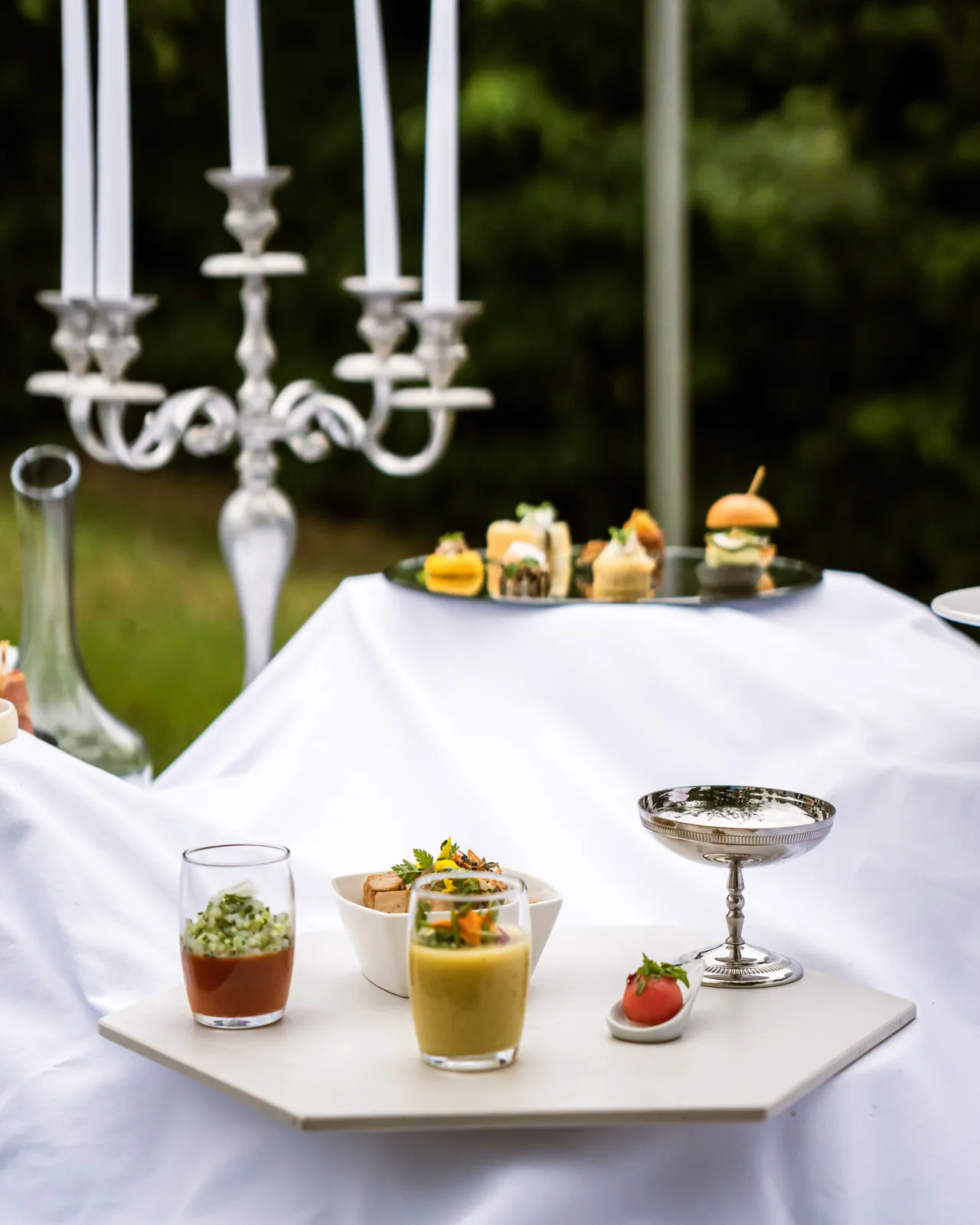 Buffet au jardin