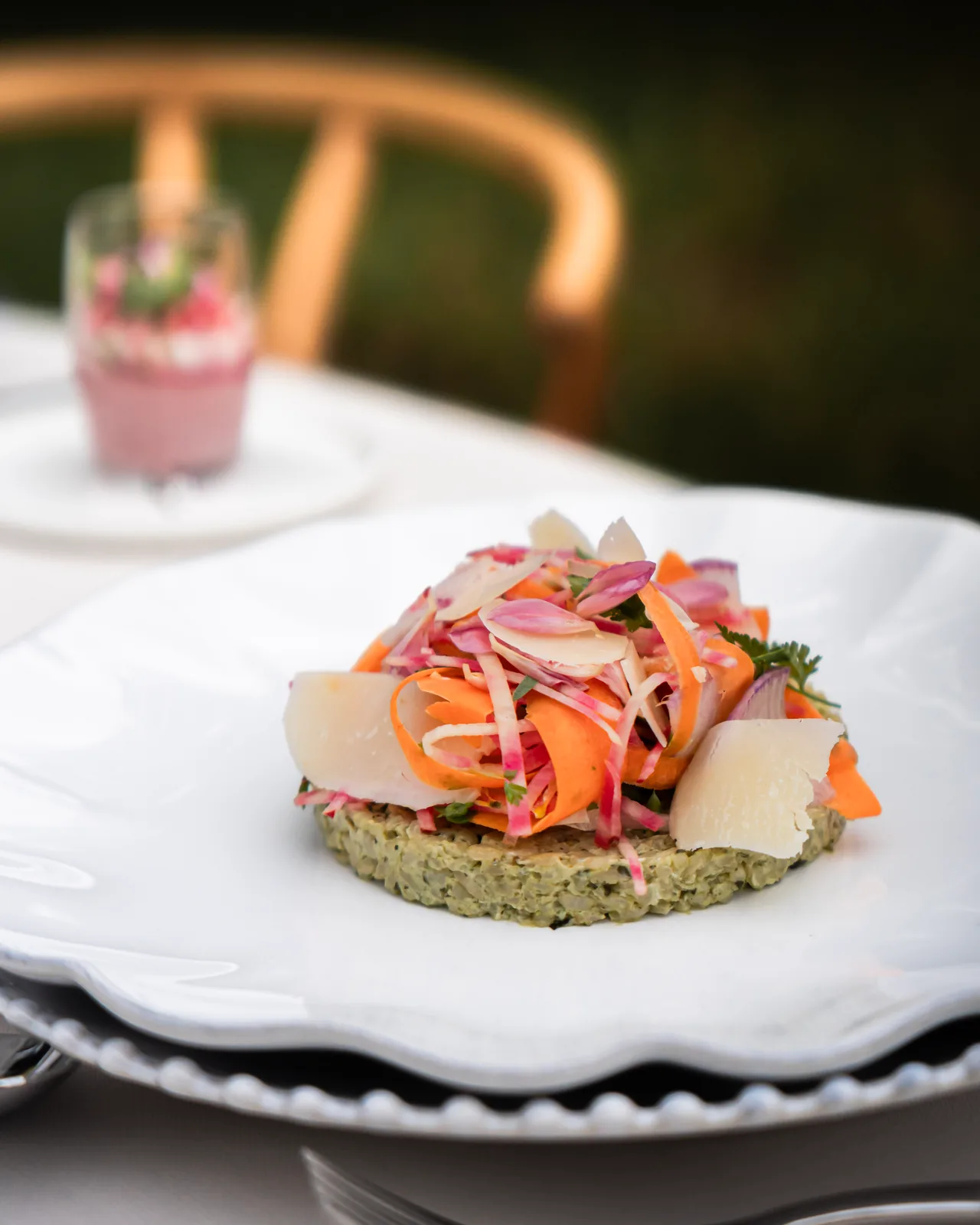 Assiette en plein air