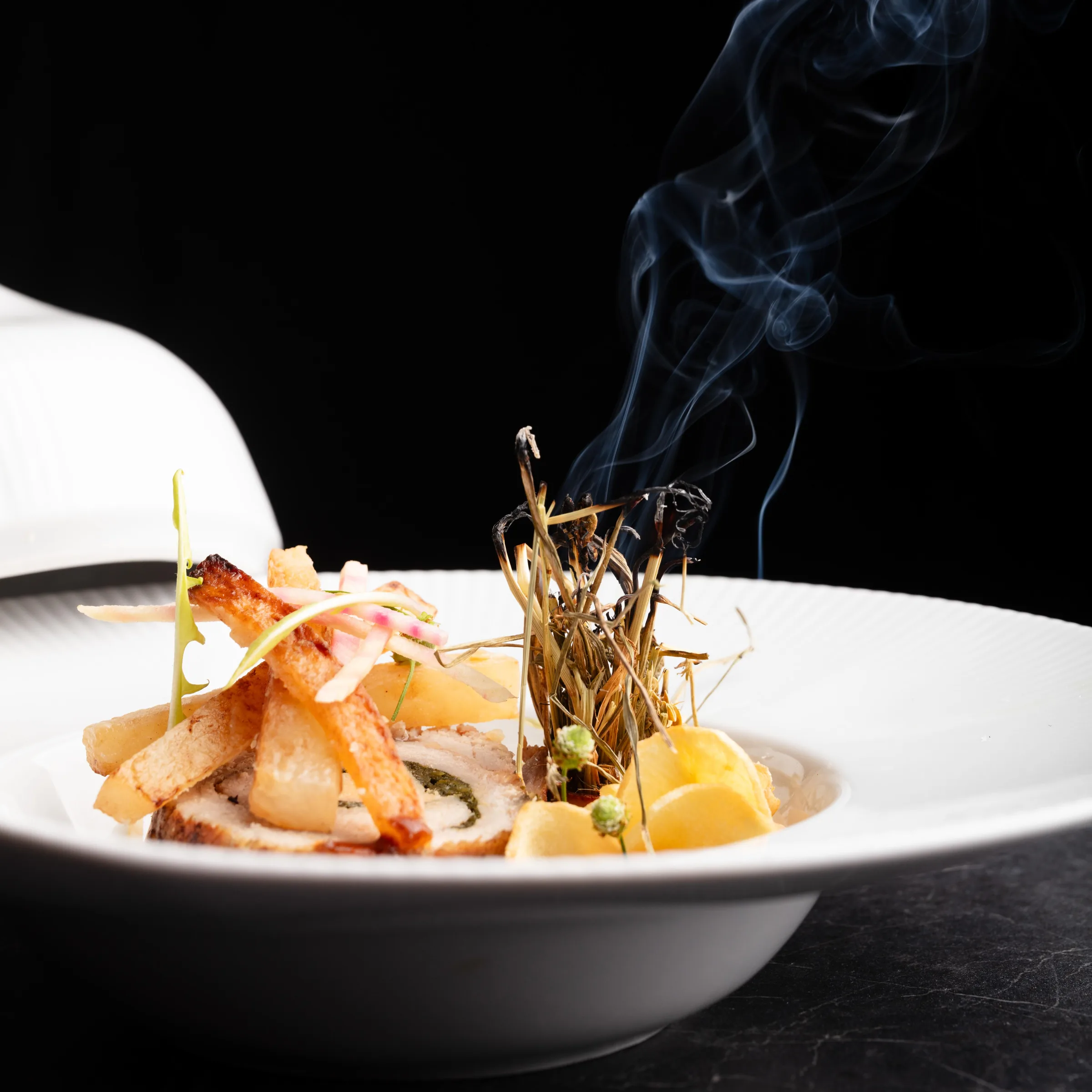 Assiette fumée