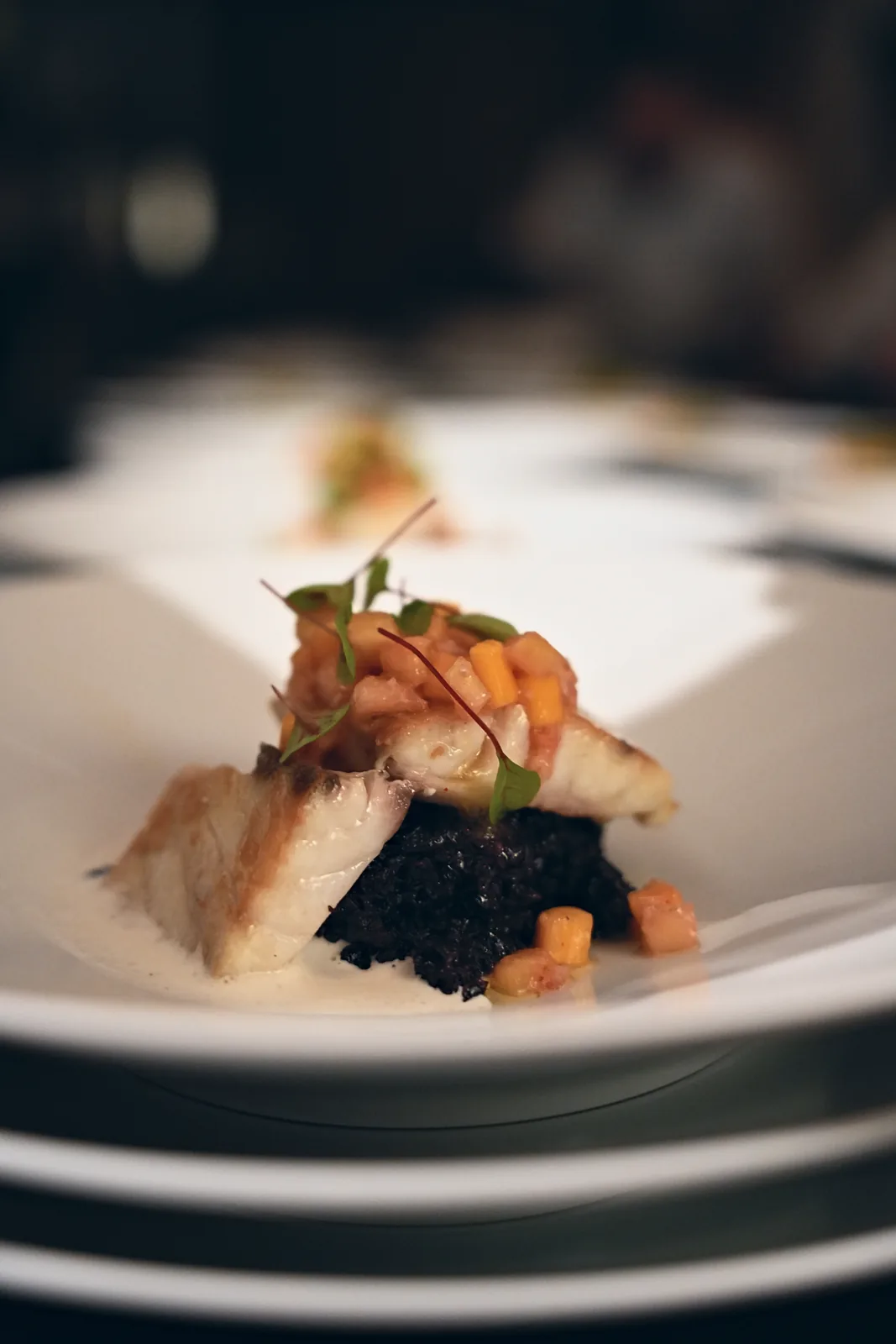 Poisson et crumble noir