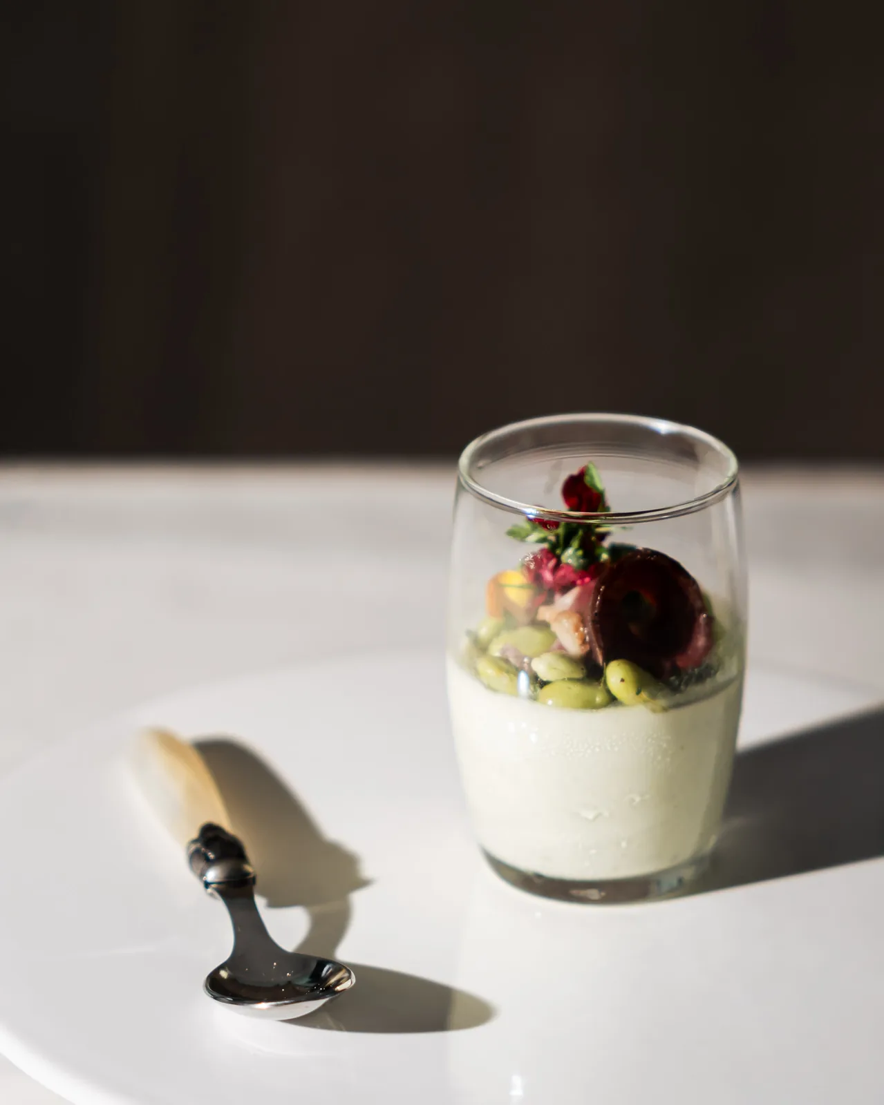 Verrine vert pâle